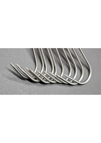 10 Adet 3mm 10CM Tarzı S Keskin Paslanmaz Çelik Sığır Kancası Kızartma Et Squab Tavuk Kanadı Mutfak Kancaları Barbekü Pastırma Domuz Pastırması Kızartma Ördek Kancası Türkiye Kancası (Yurt Dışından)
