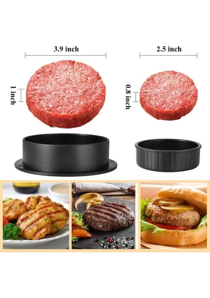 1 Adet Tarzı Hamburger Presi Börek Makinesi Kaydırıcı Presi Doldurulmuş Burger Köftesi Düzenli Burger Makinesi Mutfak Barbekü Izgara Börek Kalıpları (Yurt Dışından) fırsatları