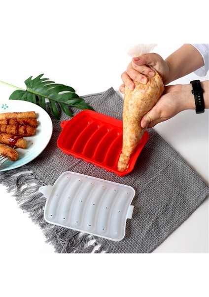 Mavi Stil Silikon Sosis Makinesi Kalıp Dıy Silikon El Yapımı Hamburger Sosisli Sandviç Kalıp Kek Pişirme Pasta Için Yeniden Kullanılabilir Mutfak Aksesuarları Gadget (Yurt Dışından) modelleri