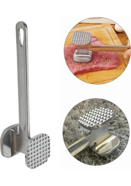 L Tarzı Yüksek Li Et Tenderizer Et Araçları Biftek Sığır Tavuk Çekiç Alüminyum Metal Mallet Mutfak Pişirme Aracı Et Araçları (Yurt Dışından)
