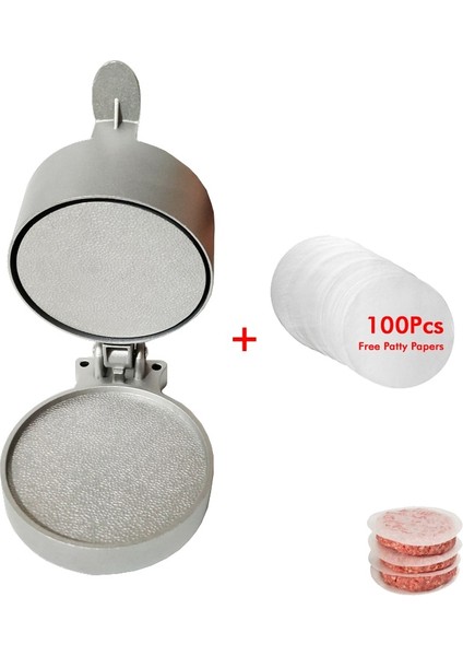 F PRESS100KAĞIT Stili Hamburger Presleri Maker Presi Pirzola Dolması Alüminyum Hamburger Kalıbı Manuel Hamburger Formları Pres Burger (Yurt Dışından)