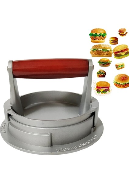 F PRESS100KAĞIT Stili Hamburger Presleri Maker Presi Pirzola Dolması Alüminyum Hamburger Kalıbı Manuel Hamburger Formları Pres Burger (Yurt Dışından) indirimleri