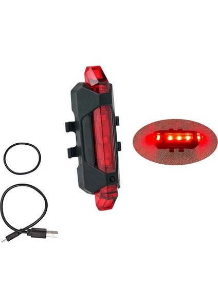 Kırmızı Stil Bisiklet Işığı Mtb LED 120 Lümen USB Şarj Edilebilir Bisiklet Arka Lambası Bisiklet Güvenlik Uyarı Işığı Mtb Bisiklet Aksesuarları (Yurt Dışından)