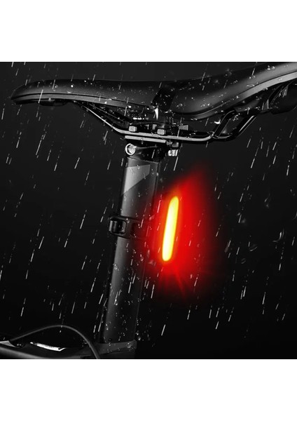 Kırmızı Stil Bisiklet Işığı Mtb LED 120 Lümen USB Şarj Edilebilir Bisiklet Arka Lambası Bisiklet Güvenlik Uyarı Işığı Mtb Bisiklet Aksesuarları (Yurt Dışından)