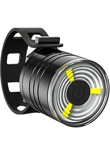 Beyaz Stil Bisiklet Arka Işık Ipx6 Su Geçirmez LED Şarj Bisiklet Akıllı Otomatik Fren Algılama Işık Aksesuarları 200M Bisiklet Arka Lambası Işığı (Yurt Dışından)