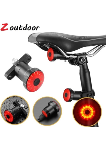 Eyer Işık Stili Akıllı Bisiklet Kuyruk Arka Işık Otomatik Başlatma Durdurma Fren Ipx6 Su Geçirmez USB Şarj Bisiklet Kuyruk Arka Lambası Bisiklet LED Işık Aksesuarları (Yurt Dışından) fırsatları