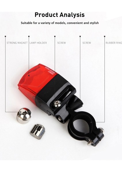 D2 Stili 2021 Yeni Su Geçirmez Bisiklet Işığı Manyetik Kendinden Güçlü Bisiklet Arka Işığı Pilsiz Şarjsız Gece Arka Lambası Bisiklet Aksesuarları (Yurt Dışından) modelleri