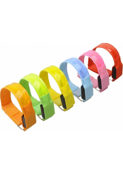 Mavi Stil USB Şarj Gece Koşu LED Kol Bandı Açık Bisiklet Koşu Kol Kayışı Bisiklet Güvenlik Işığı Yansıtıcı Kemer Uyarı Bilekliği (Yurt Dışından) modelleri