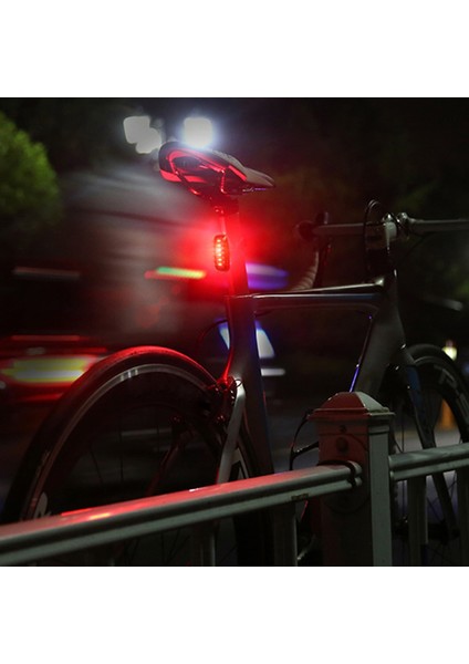 Siyah - Arka Işık Stili Bisiklet Bisiklet Işığı USB LED Şarj Edilebilir Set Dağ Döngüsü Ön Arka Far Lambası El Feneri Bisiklete Binme Güvenlik Uyarı Işığı (Yurt Dışından)