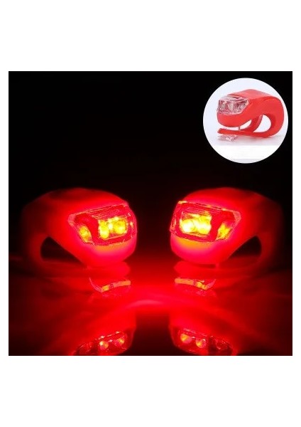 B6 Stili AG10 CR2032 Akü Bisiklet Ön LED Işık Uyarı Işığı Silikon Işık Kafa Ön Arka Su Geçirmez Işık Bisiklet Aksesuarları (Yurt Dışından) fiyatları
