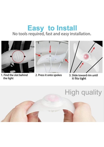 Kırmızı ve Yeşil Mavi Tarzı Bisiklet Konuştu Işık Bisiklet Bisiklete Binme Tel Lastik Silikon LED Bisiklet Bisiklet Tekerleği Tel Lastik Uyarı Pilli Parlayan Lamba (Yurt Dışından) fırsatları