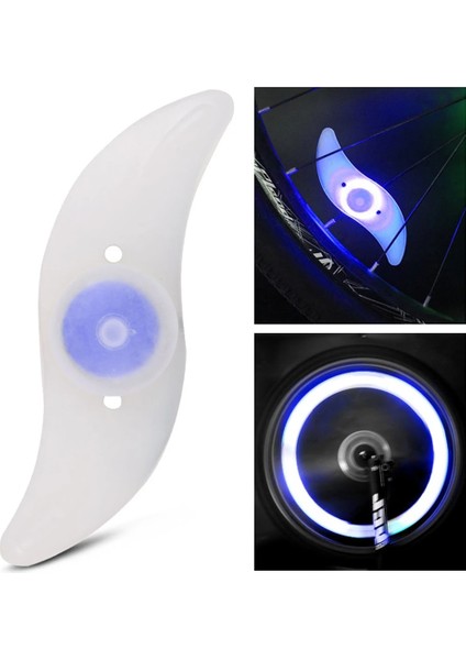 Mavi Stil 3 Mod Aydınlatma Bisiklet Işıklı LED Neon Bisiklet Tekerlek Işığı Su Geçirmez Güvenlik Uyarısı Gece Bisiklet Işığı Bisiklet Aksesuarları (Yurt Dışından)