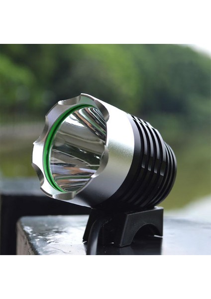 Siyah T6 Stili 1800 Lümen T6 L2 Balıkçılık Bisiklet Bisiklet LED Işık El Feneri Su Geçirmez Parlaklık 5V2A USB Arayüzü Far Lambası (Yurt Dışından)
