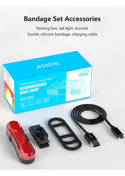 Beyaz Stil 2021 Yeni Taşınabilir Arka Kuyruk Lambaları Lambaları Bisiklet Işığı USB Şarj Edilebilir Bisiklet Işığı LED Arka Lambası Güvenlik Uyarısı Bisiklet Işıkları (Yurt Dışından) indirimleri