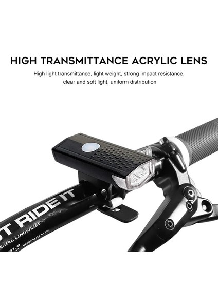 Beyaz Stil 300 Lümen Bisiklet Işığı Bisiklet Lambası USB Şarj Edilebilir Ön Far Çerçevesi El Feneri ve Bisiklet Arka Lambası Güvenlik Uyarı Işığı (Yurt Dışından) fırsatları