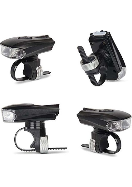 Siyah USB Stili Süper Parlak Bisiklet Işık USB Şarj Edilebilir Akıllı LED Bisiklet Işık Bisiklet Dağ Yolu Şehir Bisikleti Için Güvenlik El Feneri (Yurt Dışından)
