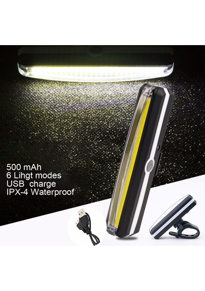 Beyaz 2 Tarzı 3 Renk Kask Işığı LED 5 Mod Far 110 Lümen USB Bisiklet Lambası Kuyruk Işıkları El Feneri Bisiklet Koşu Bisikleti Için Arka Işık (Yurt Dışından)