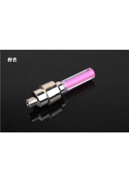 Pembe Tarzı Bisiklet Dekoratif Işık 5 LED Bisiklet Lastiği Valf Kapağı Tüp Işıkları Su Geçirmez Şekillendirme 7 Flaş Fonksiyonu Acil Uyarı Işığı (Yurt Dışından)
