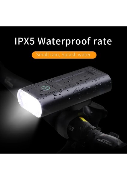 2t6 5200MAH Stili Trlıfe Güçlü Bisiklet Işığı Ah USB Şarj Edilebilir LED Bisiklet Işığı Ön Ipx5 Güç Bankası Olarak Su Geçirmez Mtb Bisiklet El Feneri (Yurt Dışından)