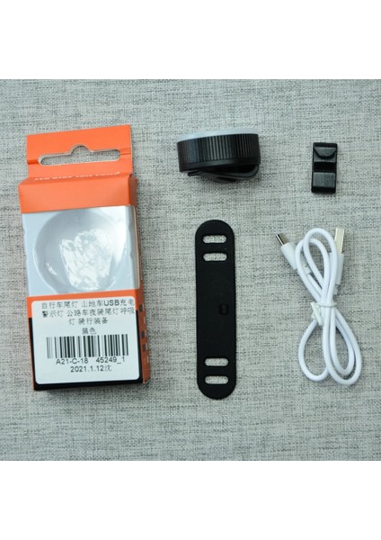 Mor Tarzı Akıllı Bisiklet Arka Işık Otomatik Startstop Fren Algılama Ipx6 Su Geçirmez USB Şarj Bisiklet Kuyruk Arka Lambası Bisiklet LED Işık (Yurt Dışından)