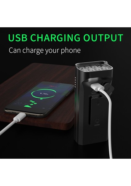 2 Adet-5cob Stili Trlıfe Ma Bisiklet Işığı Yağmur Geçirmez USB Şarj 8t6 LED Bisiklet Işıkları Ön Lamba Far El Feneri Bisiklet Işığı (Yurt Dışından)