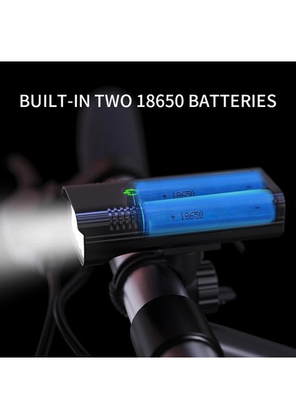 2 Adet-5cob Stili Trlıfe Ma Bisiklet Işığı Yağmur Geçirmez USB Şarj 8t6 LED Bisiklet Işıkları Ön Lamba Far El Feneri Bisiklet Işığı (Yurt Dışından)