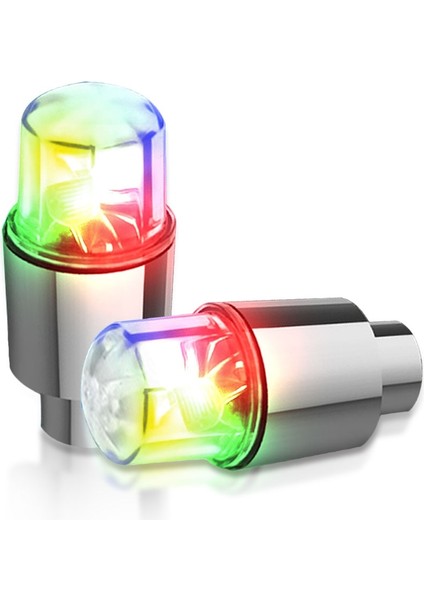 Renk Stili LED Araba Tekerleği Konuştu Işık Motosiklet Bisiklet Işığı Neon Lastik Valf Kapakları Flaş Işıkları Dağ Yolu Bisikleti Gece Lambası Bisiklet Araçları (Yurt Dışından)