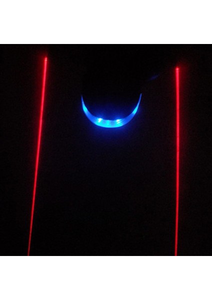 E Stili LED Bisiklet Bisiklet Bisiklet Su Geçirmez 2 Lazer 5 LED Arka Bisiklet Bisiklet Bisiklet Kuyruk Güvenlik Lambası Uyarı Yanıp Sönen Işık (Yurt Dışından)