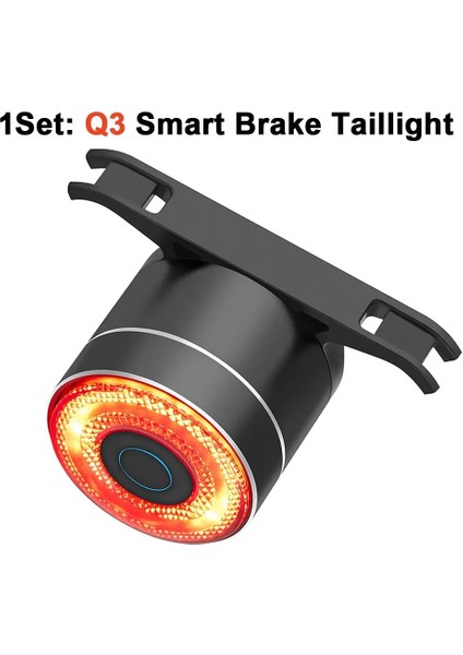 Setg Q3 Arka Lamba Stili Akıllı Bisiklet Işığı Fren Indüksiyonu Bisiklet Arka Işıkları USB Şarjı 22 Cobled 3mode Yağmur Geçirmez Kuyruk Lambası Mtb Dağ Döngüsü Işığı (Yurt Dışından)