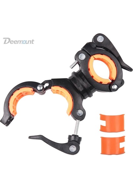 HLD211BKWT Stili Deemount Bisiklet Işık Braketi Bisiklet Lambası Tutucu LED Torch Far Pompası Standı Hızlı Bırakma Montajı 360 Derece Dönebilen HLD-211 (Yurt Dışından)