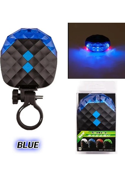 Mavi Stil Yüksek Li Bisiklet Lazer Işıkları LED Yanıp Sönen Lamba Kuyruk Işığı Arka Bisiklet Bisiklet Bisiklet Güvenlik Uyarısı Yanıp Sönen LED Işık Modları (Yurt Dışından)
