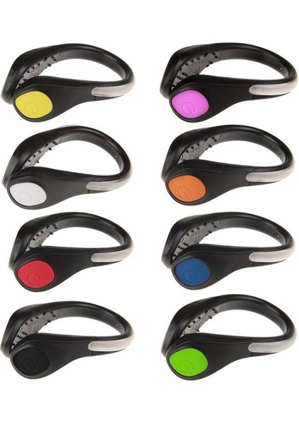 Beyaz Stil LED Işıklı Ayakkabı Klipsi Açık Bisiklet LED Işıklı Gece Koşu Ayakkabısı Güvenlik Klipsleri Bisiklet Sporları Uyarı Işığı Güvenlik (Yurt Dışından) modelleri