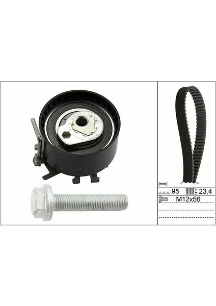 Triger Seti 95 Diş Clio 2 Clio 3 Clio 4-Modus-Twingo/logan Sandero D4F-D7F 1,2 16V 2001-