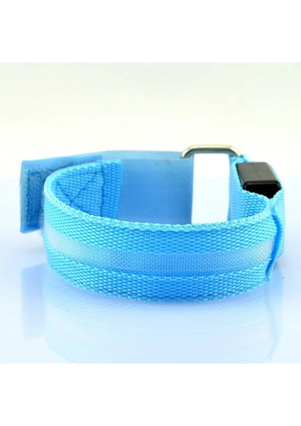 Bir Stil 1 Paket Parlayan Bilezikler Spor LED Bileklikler Koşucular Için Ayarlanabilir Koşu Işığı Joggers Bisikletçiler Bisiklet Uyarı Işığı Pil (Yurt Dışından)