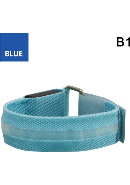 B1 Stili Doğa Sporları Kol Bandı LED Işık USB Şarj Edilebilir Kemer Kol Bacak Uyarı Bilekliği (Yurt Dışından)