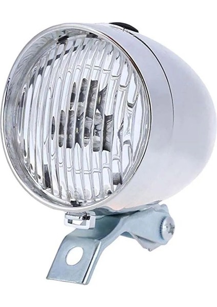 Şerit Tarzı Retro Vintage Bisiklet 3 LED Ön Işık Far Güvenlik Uyarısı Gece Lambası Bisiklet Dekorasyon Bisiklet Işıkları (Yurt Dışından)