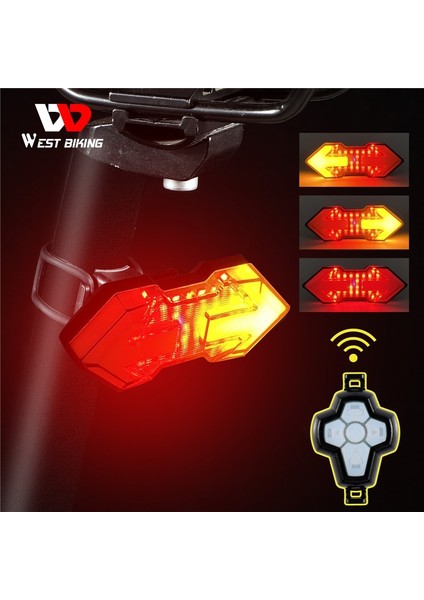 299 Stilini Çevir Kablosuz Uzaktan Dönüş Sinyali Bisiklet Işık Mtb Yön Göstergesi Akıllı LED Bisiklet Arka Lambası USB Şarj Edilebilir Bisiklet Arka Lambası (Yurt Dışından)