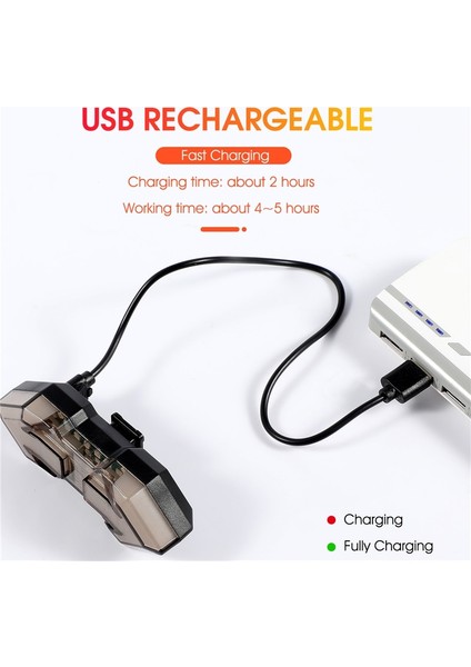299 Stilini Çevir Kablosuz Uzaktan Dönüş Sinyali Bisiklet Işık Mtb Yön Göstergesi Akıllı LED Bisiklet Arka Lambası USB Şarj Edilebilir Bisiklet Arka Lambası (Yurt Dışından)