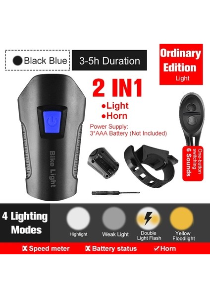 Sıradan Siyah Stil Bisiklet Bilgisayarı ile Bisiklet Işık Döngüsü Kilometre Boynuz USB Şarj Edilebilir Bisiklet Far Bisiklet Için Su Geçirmez El Feneri Torch (Yurt Dışından)