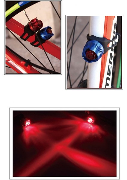 A1 Stili LED Su Geçirmez Bisiklet Bisiklet Bisiklete Binme Ön Arka Kuyruk Kask Kırmızı Flaş Işıkları Güvenlik Uyarı Lambası Bisiklete Binme Güvenlik Uyarı Işığı (Yurt Dışından)