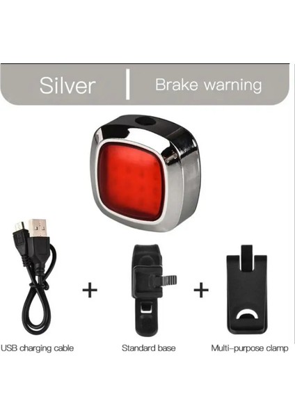 No.7 Tarzı 16 LED Bisiklet Akıllı Fren Lambaları USB Şarj Edilebilir 5 Modlu Güvenlik Uyarı Işığı Motosiklet Kask Lambası Bisiklet Arka Lambası 2020 (Yurt Dışından)
