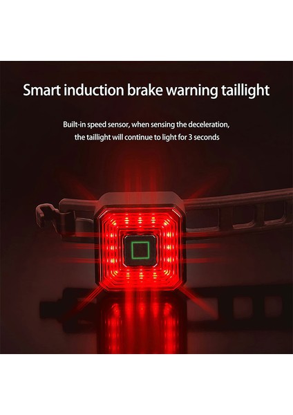 WD-0901-ZJ2 Stili X-Tıger Akıllı Arka Işık Bisiklet El Feneri Ipx4 Su Geçirmez Otomatik Fren Algılama Bisiklet Işık LED USB Şarj Bisiklet Arka Lambası (Yurt Dışından) indirimleri