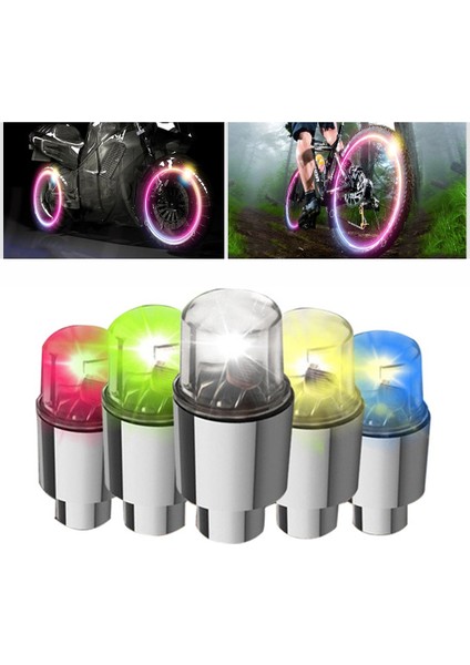 Beyaz Stil Neon Bisiklet Konuştu Işık Motosiklet Araba Tekerlek Lastik Vana Kapakları LED Işık Mtb Bisiklet Fener Konuşmacı Lastik Lamba Bisiklet Aksesuarları (Yurt Dışından) fırsatları