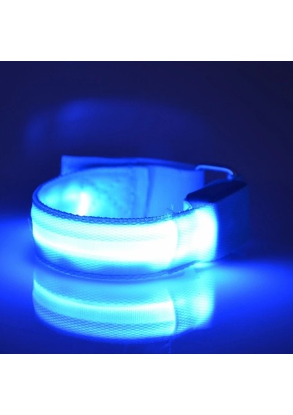 Turuncu Pil Tarzı Gece Açık Hava Spor Koşu Bisiklete Binme LED Yanıp Sönen Bileklik USB Şarj Edilebilir Emniyet Kemeri Kol Bacak Uyarı Bilek Kayışı Işığı (Yurt Dışından) fırsatları