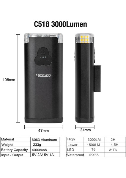 C518 N T01 Stili Bisiklet Bisiklet Işık Seti Yağmur Geçirmez LED Bisiklet Işığı Far Bisiklet Döngüsü Ön Lamba Alüminyum Ultralight Mtb Bisiklet Işığı (Yurt Dışından) indirimleri