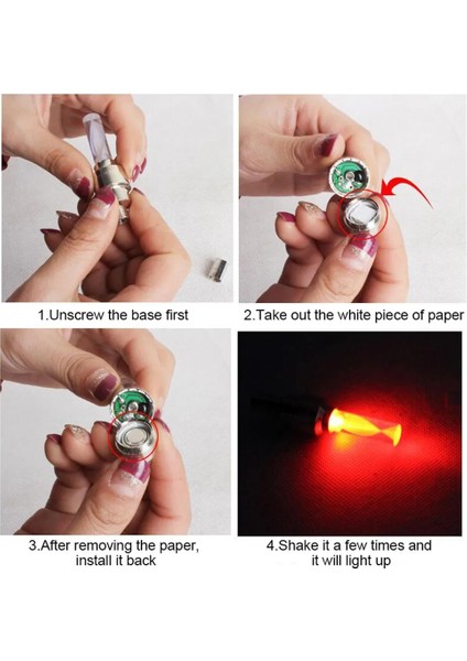 001-SARI Stil LED Flaş Lastik Tekerlek Vana Kapağı Işık Araba Bisiklet Bisiklet Motosiklet Için Ön Arka Tekerlek Işık Lastik 4 Renk Su Geçirmez Neon Lamba (Yurt Dışından) fırsatları