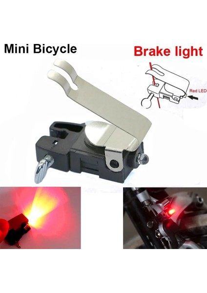 Bir Stil Su Geçirmez Mini V Fren Bisiklet Işık Kuyruk Arka Bisiklet Işık Bisiklet LED Işık Yüksek Parlaklık Su Geçirmez Lamba Bisiklet Aksesuarları (Yurt Dışından)