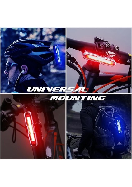 Mavi Beyaz Kırmızı Stil Cbmmaker Bisiklet Işığı USB Şarjı Çoklu Aydınlatma Modları LED Bisiklet Işığı Flaş Kuyruk Arka Bisiklet Işıkları Dağlar Için Bisiklet Seatpost (Yurt Dışından)