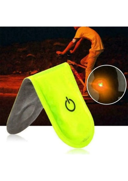 No.6 Tarzı LED Manyetik Güvenlik Işığı Doğa Sporları Yansıtıcı Manyetik Klips Koşu Bisikleti Bisiklete Binme Güvenlik Uyarısı Reflektör Klip Lambası (Yurt Dışından)