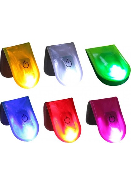 No.6 Tarzı LED Manyetik Güvenlik Işığı Doğa Sporları Yansıtıcı Manyetik Klips Koşu Bisikleti Bisiklete Binme Güvenlik Uyarısı Reflektör Klip Lambası (Yurt Dışından)
